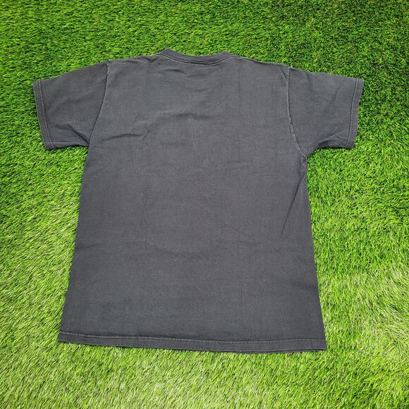 Flaming Skull Shirt Medium 21x27 Black - Picture 2 of 11